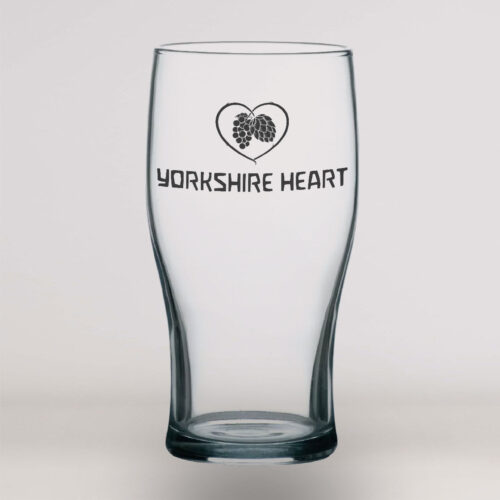 Yorkshire Heart Pint Glass